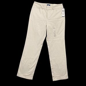 Dockers Womens Petite‎ Ideal Fit Khaki Pants Beige 6P MED New with Tags